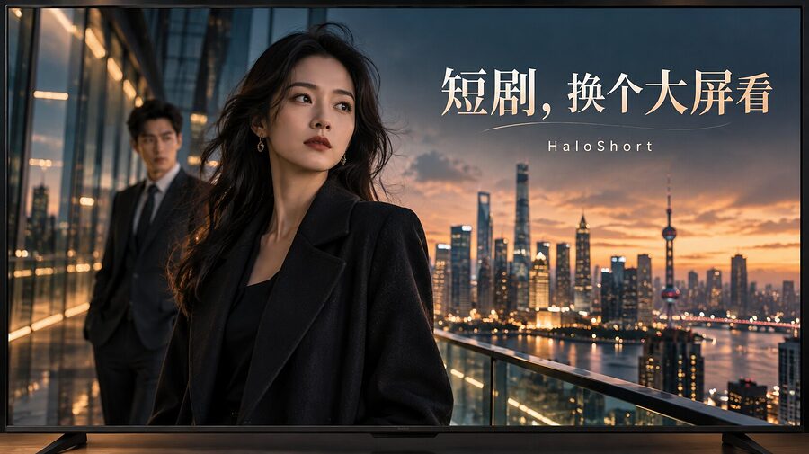 HaloShort 电视短剧情境插画
