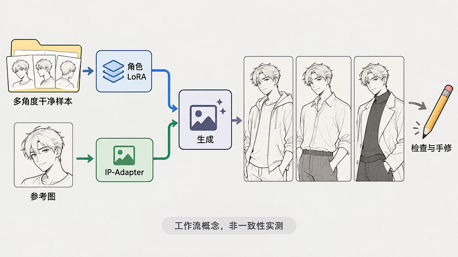 身份靠训练留住，当下造型再拿参考兜底
