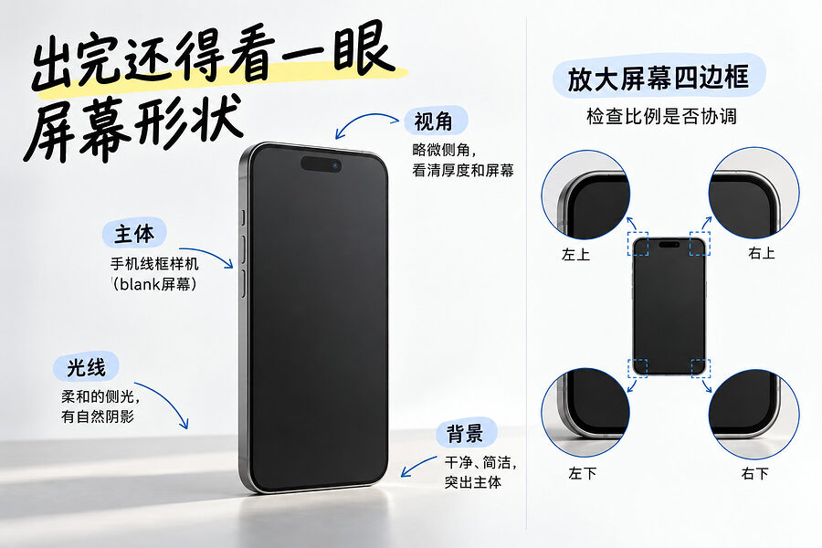 手机样机别光顾着打光，框的比例也得看