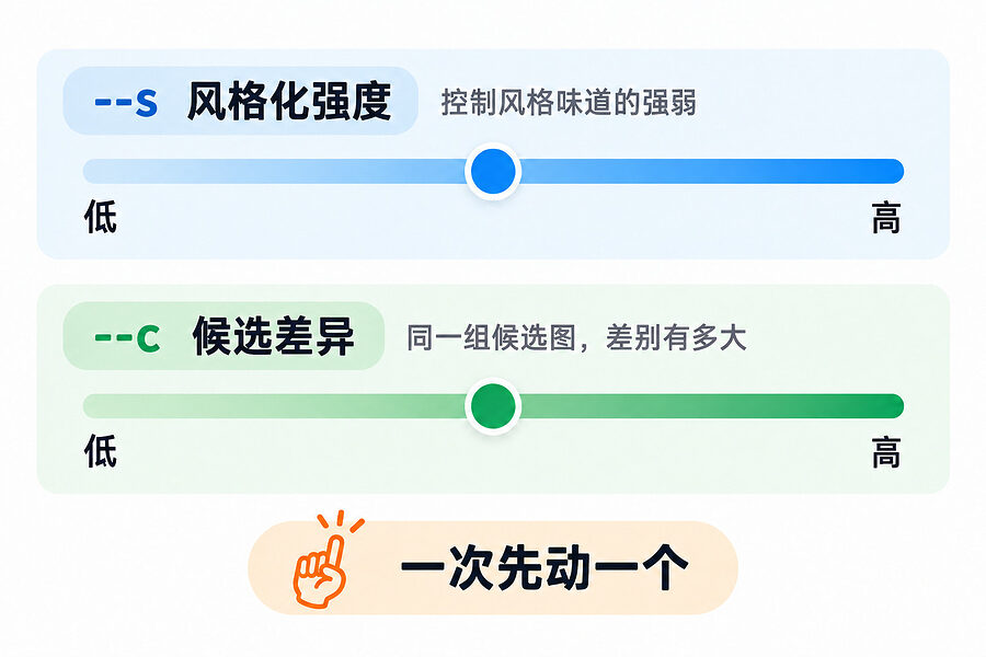 风格和变化分开试，别一起拧了