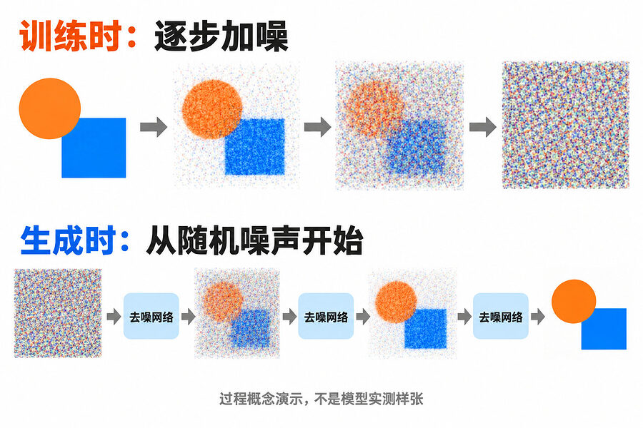 雪花一点点退下去,形状才慢慢露出来