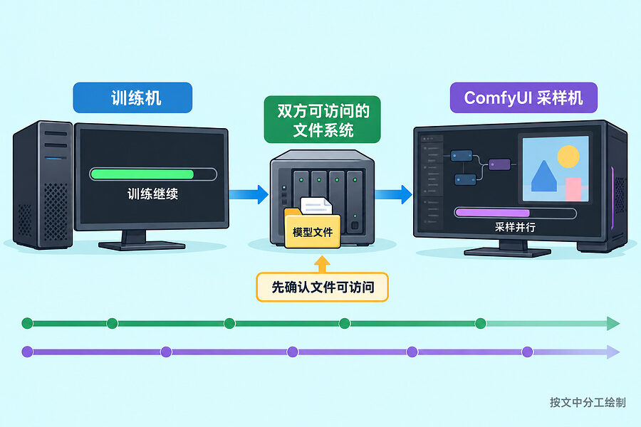 采样挪到另一台,训练这边接着跑