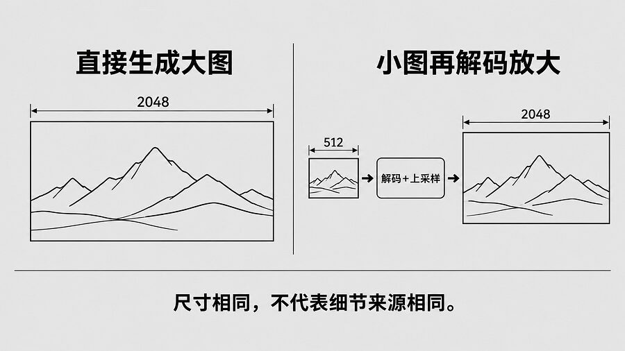 先放大还是直接画大，这两条路得分清
