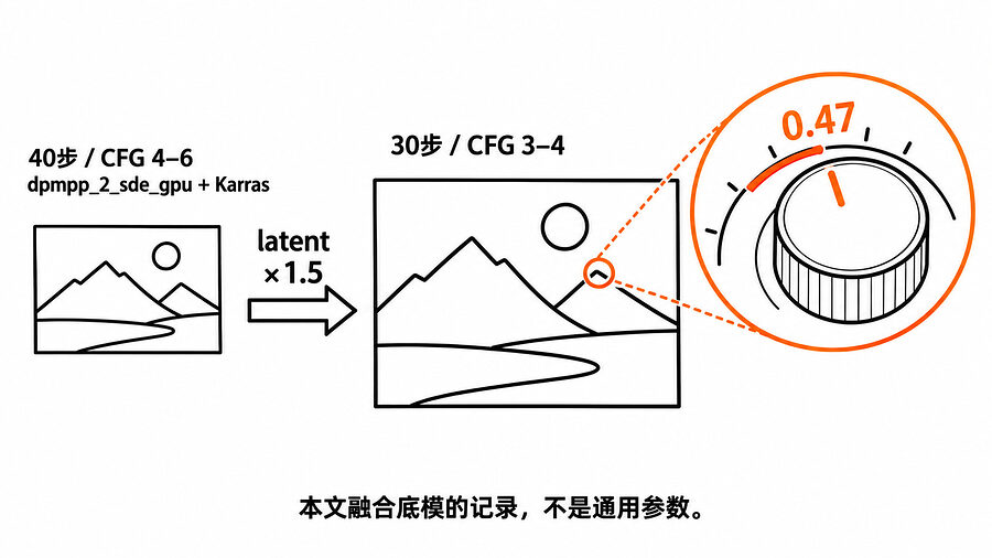 第二段那根重绘刻度，停在零点四七